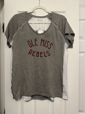 Champion Women’s Gray Ole Miss Rebels Short Sleeve Performance Tee